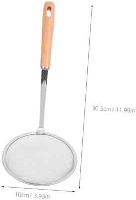 Cabilock Handle Fine Mesh Skimmer Spoon Multi-Functional Oil Strainer Colander