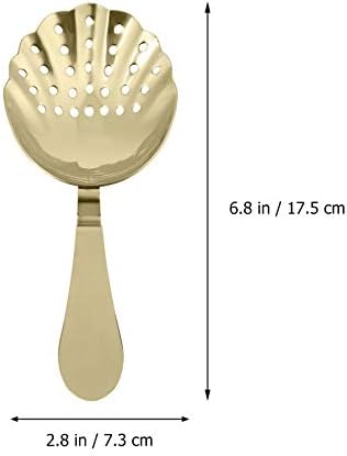 Hemoton 1-Piece Bar Strainer for Bartenders Durable Elegant