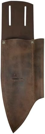 Chef Knife Holster with Sharpener Rustic Leather