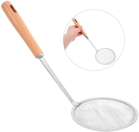 Cabilock Handle Fine Mesh Skimmer Spoon Multi-Functional Oil Strainer Colander