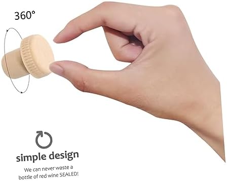 SHOWERORO 20pcs Cork Wine Stopper Labels Reusable