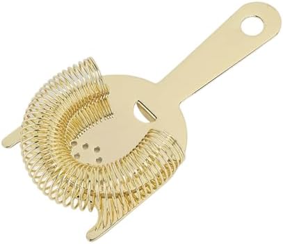 Compact Stainless Steel Cocktail Strainer Long-Lasting
