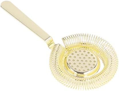 Clean Durable Stainless Steel Cocktail Strainer for Home Bar Use