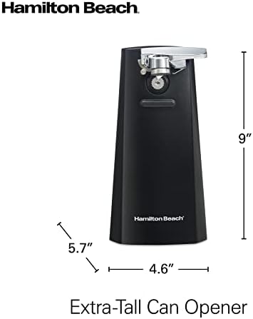 Hamilton Beach Extra-Tall Electric Can Opener with Easy-Clean Lever Sharpener