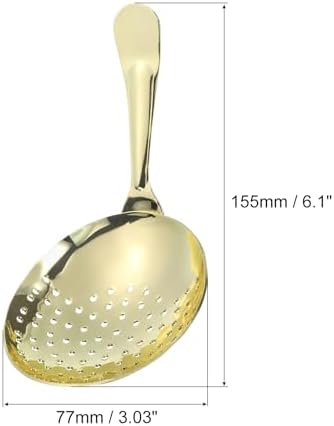 Stainless Steel Cocktail Shaker Julep 155mm Gold Bar Accessory