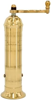 The Original European Mill Brass 8-Inch Pepper