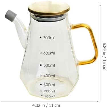 OSALADI Diamond Oiler Oil Jug Dispenser Glass - Premium Ergonomic Drought-Free Kitchen Tool