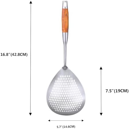 KAYCROWN Skimmer Slotted Spoon 57inch 188 Stainless Steel Ergonomic Cooking Tool