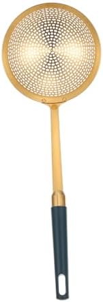 GRIRIW Plastic Skimmer Ladle Set Stainless Steel Cooking Strainer
