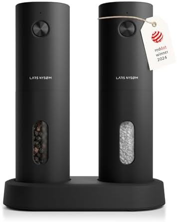Electric Salt Pepper Grinder Set