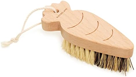 Kikkerland Vegetable Wood Scrubber Brush