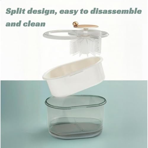 Efficient Manual Compact Fruit and Vegetable Cleaning System Green