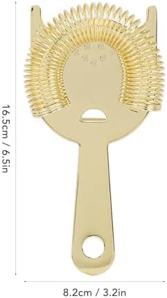 Compact Stainless Steel Cocktail Strainer Long-Lasting