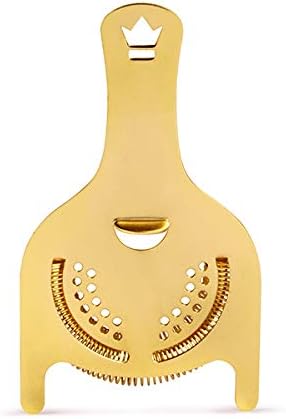 Cocktail Kingdom Koriko Gold-Plated Bar Strainer