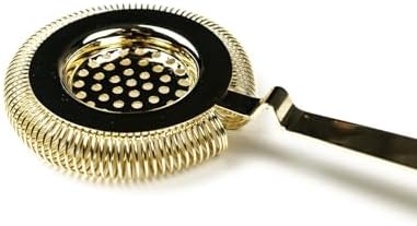Antique Hawthorne Gold Bar Strainer