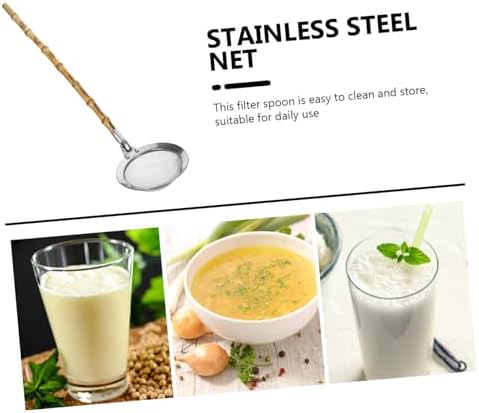 DECHOUS 304 Stainless Steel Kitchen Strainer with Japanese Style Handle