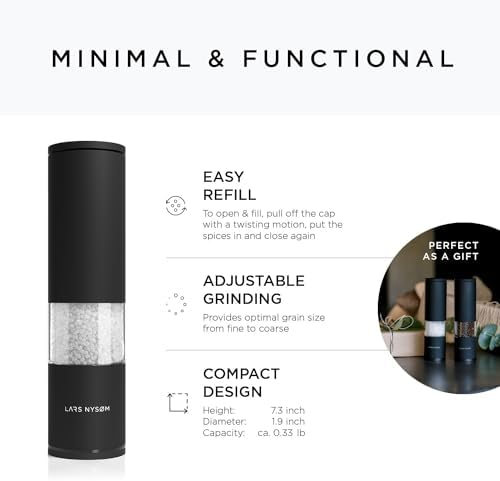 LARS NYSM Salt Pepper Mill Set