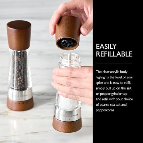 Cole Mason Derwent grinder set - Precision sea salt and black pepper mills