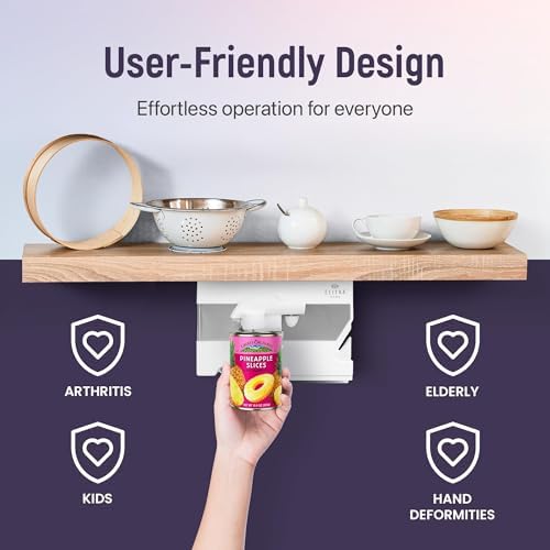 ELITRA HOME Electric Can Opener 4-in-1 Under Cabinet