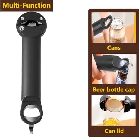 5-in-1 Bottle Can Opener Black