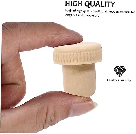 SHOWERORO 20pcs Cork Wine Stopper Labels Reusable