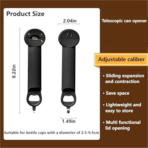 5-in-1 Bottle Can Opener Black
