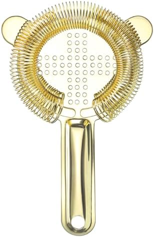 Stainless Steel Bar Strainer 160mm Gold