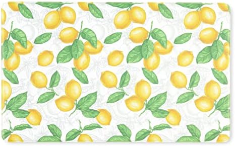 Martha Stewart Bloomfield Lots of Lemons Anti-Fatigue Kitchen Mat WhiteYellow 18x30
