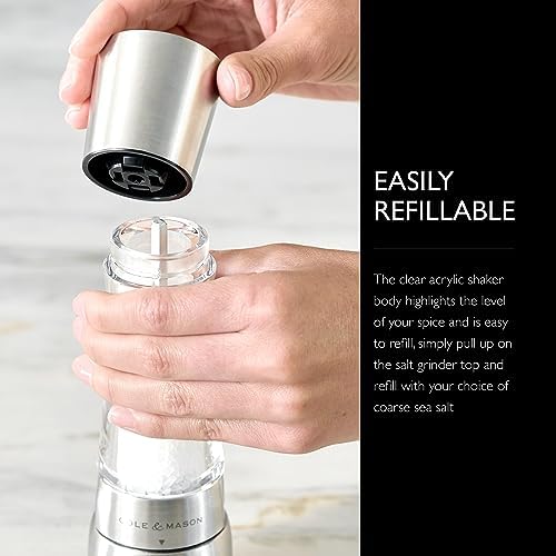 Cole Mason Derwent Salt Grinder - Stainless Steel Mill