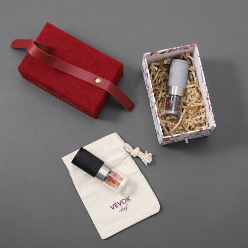 Mini Adjustable Salt Pepper Grinder Set