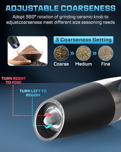 XinXu Gravity Automatic Electric Pepper and Salt Grinder