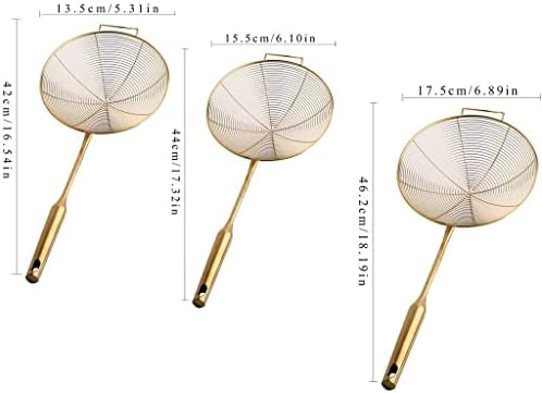 Stainless Steel Pasta Skimmer with Long Handle for Navel Straining Cooking