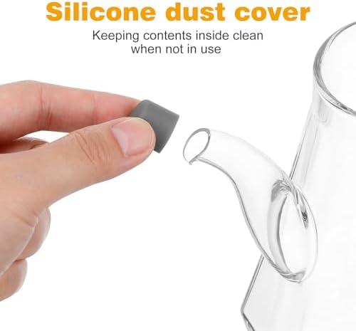 OSALADI Diamond Oiler Oil Jug Dispenser Glass - Premium Ergonomic Drought-Free Kitchen Tool