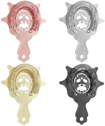 Elegant 4-Prong Cocktail Strainer with Hawthorne Design