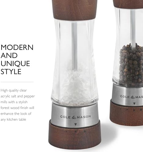 Cole Mason Derwent grinder set - Precision sea salt and black pepper mills