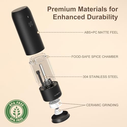 Experience the perfect blend Ultimate Electric Salt and Pepper Grinder Set 2-Pack