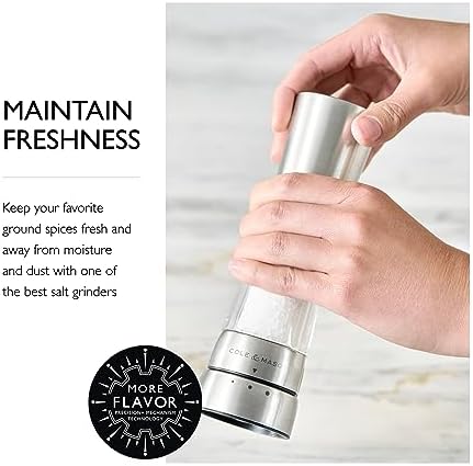 Cole Mason Derwent Salt Grinder - Stainless Steel Mill