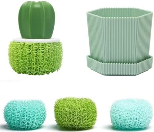 Dish Pot Brush with Holder household essentials for kitchen cleaning Wjwumha