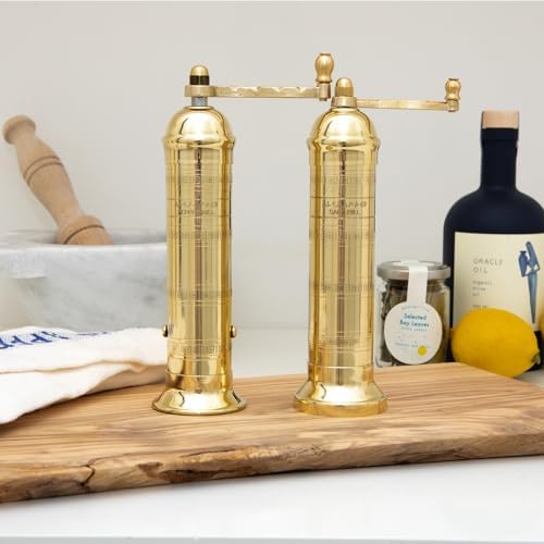 The Original European Mill Brass 8-Inch Pepper