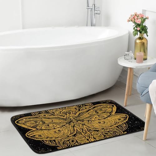 Funky Qiu Mandala Butterfly Anti-Fatigue Kitchen Mat Waterproof Non-Slip 39x20