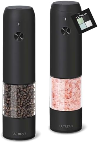 Experience the perfect blend Ultimate Electric Salt and Pepper Grinder Set 2-Pack