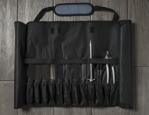 Asaya Chef Knife Roll Bag - Durable Stain-Resistant Nylon Storage Solution