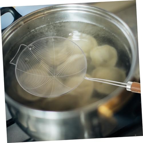 Luxshiny 304 Stainless Steel Mesh Strainer with Wooden Handle