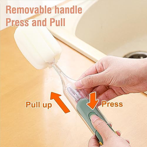 5-in-1 Bottle Brush Set for Easy Cleaning