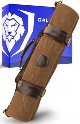 Dalstrong Nomad Knife Roll - Waxed Canvas Leather - 12oz - Made for Travel