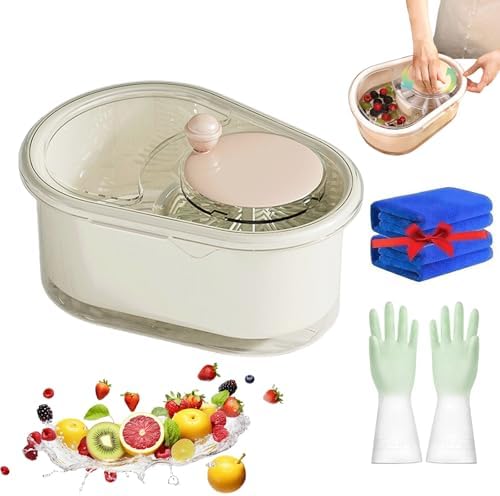 Grolomo Fruit Washer Compact Efficient Kitchen Spinner