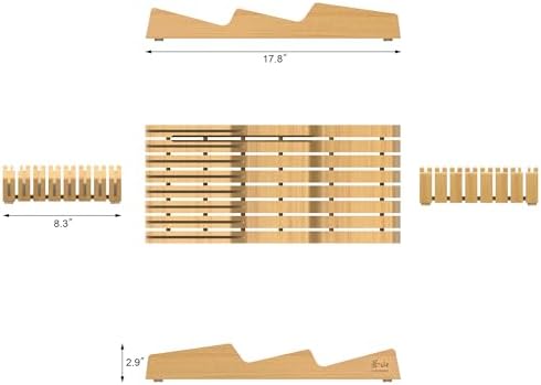 Cangshan Bamboo 15-Slot In-Drawer Knife Organizer