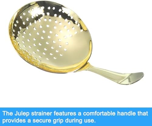 Stainless Steel Cocktail Shaker Julep 155mm Gold Bar Accessory