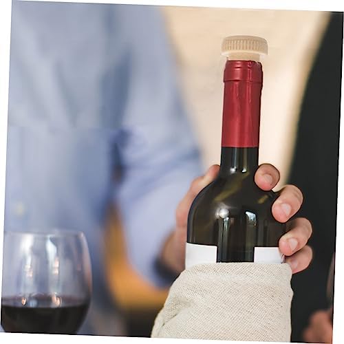 SHOWERORO 20pcs Cork Wine Stopper Labels Reusable