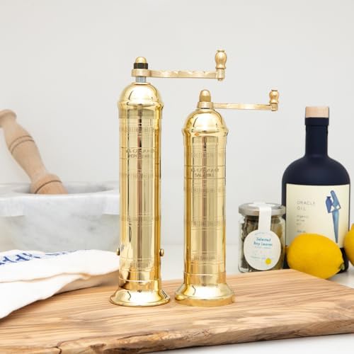 The Original European Mill Brass 8-Inch Pepper